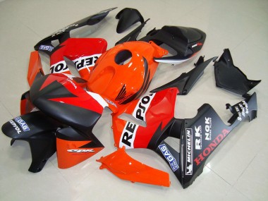 Carenagem CBR 600RR 2005-2006 - Preto Fosco Repsol Corrida