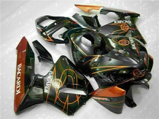 Carenagem CBR 600RR 2005-2006 - Preto Laranja BACARDI Carenagem CBR 600RR 2005-2006 - Preto Laranja BACARDI