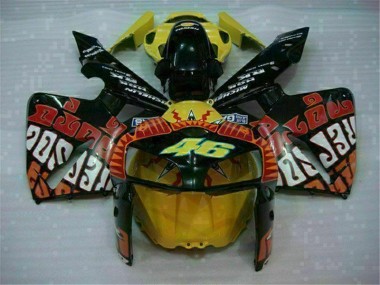 Carenagem CBR 600RR 2005-2006 - Preto Vermelho Amarelo 46
