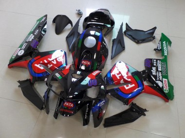 Carenagem CBR 600RR 2005-2006 - Preto Vermelho Pata