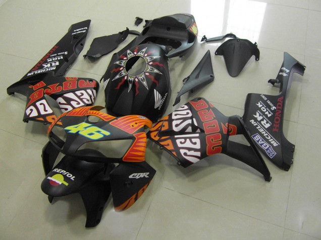 Carenagem CBR 600RR 2005-2006 - Rossi Preto Fosco