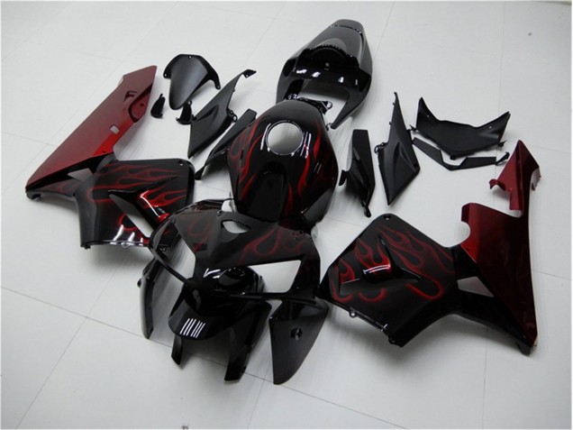Carenagem CBR 600RR 2005-2006 - Vermelho Chama Preto