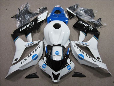Carenagem CBR 600RR 2007-2008 - Azul Branco Preto Konica Minolta MAPEI
