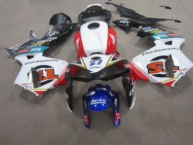 Carenagem CBR 600RR 2007-2008 - Branco Vermelho Azul