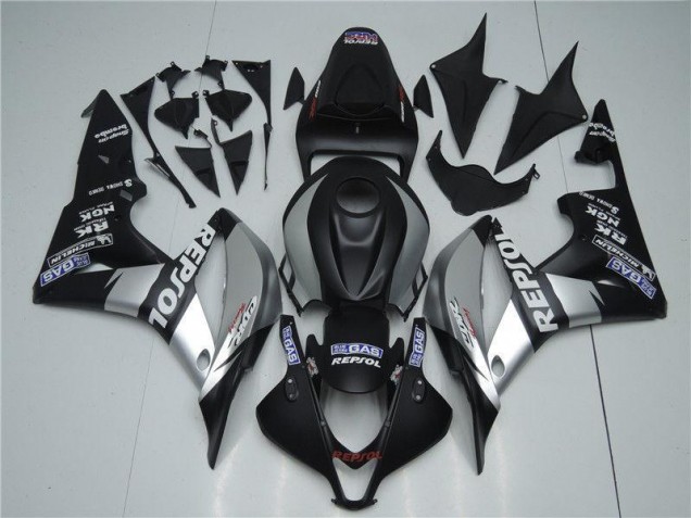 Carenagem CBR 600RR 2007-2008 - Prata Repsol Preto