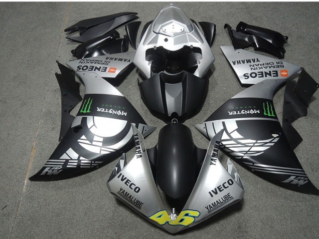 Carenagem CBR 600RR 2007-2008 - Preto Prata Monster IVECO 46