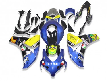 Carenagem CBR 600RR 2009-2012 - Azul Tubarão