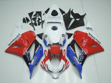 Carenagem CBR 600RR 2009-2012 - Branco Motul Vermelho Azul