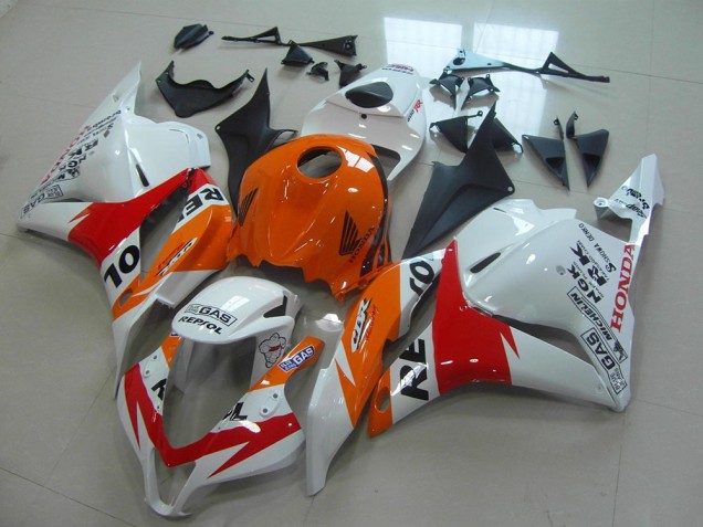 Carenagem CBR 600RR 2009-2012 - Branco Novo Repsol Carenagem CBR 600RR 2009-2012 - Branco Novo Repsol
