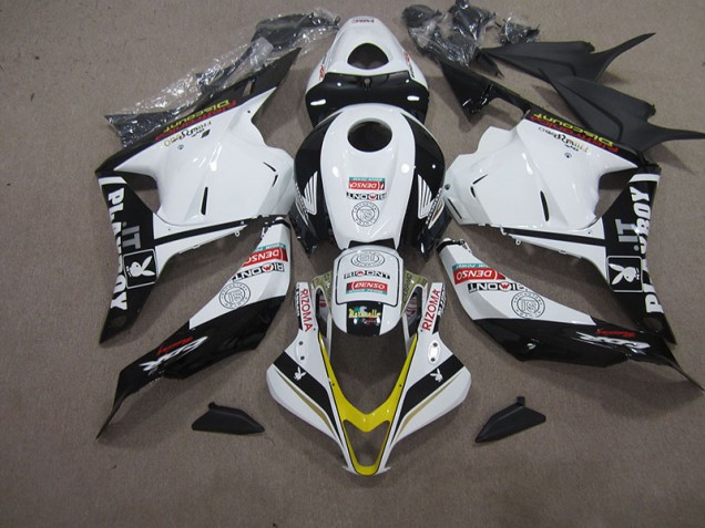 Carenagem CBR 600RR 2009-2012 - Branco Preto DENSO RIZOMA