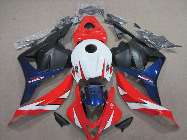 Carenagem CBR 600RR 2009-2012 - Branco Vermelho Azul Carenagem CBR 600RR 2009-2012 - Branco Vermelho Azul