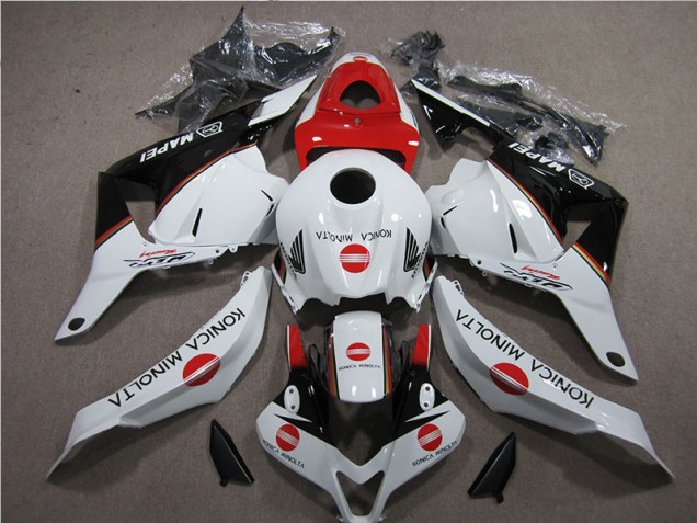 Carenagem CBR 600RR 2009-2012 - Branco Vermelho Konica Minolta