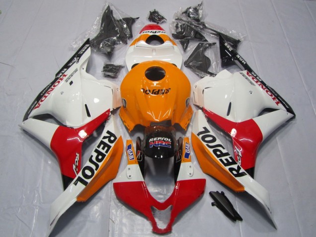 Carenagem CBR 600RR 2009-2012 - Laranja Vermelho Branco Repsol