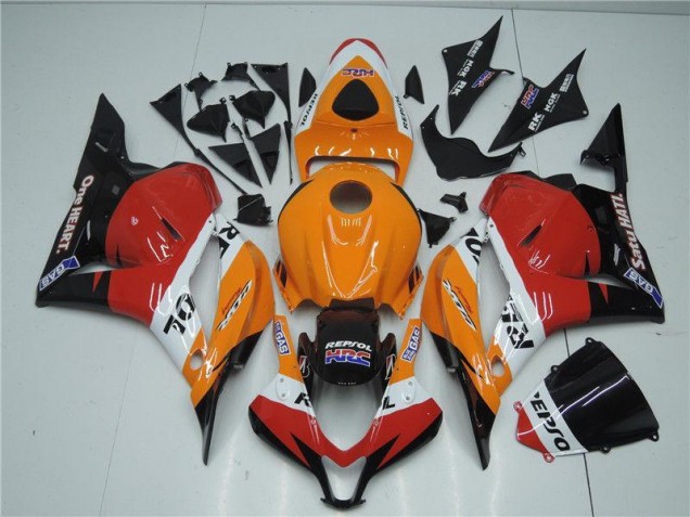 Carenagem CBR 600RR 2009-2012 - Laranja Vermelho Preto Repsol