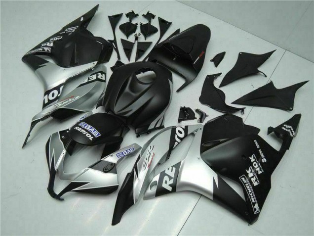 Carenagem CBR 600RR 2009-2012 - Preto Prata Repsol Carenagem CBR 600RR 2009-2012 - Preto Prata Repsol