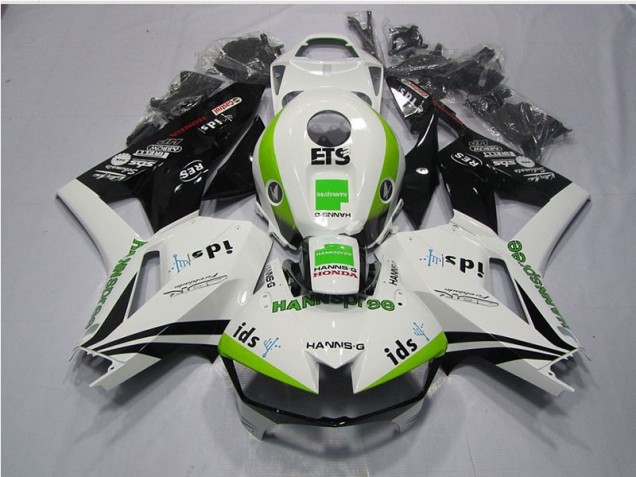 Carenagem CBR 600RR 2013-2021 - Branco Verde Hannspree ETS Carenagem CBR 600RR 2013-2021 - Branco Verde Hannspree ETS