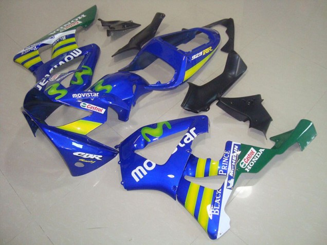 Carenagem CBR 900RR 929 2000-2001 - Azul Movistar Castrol