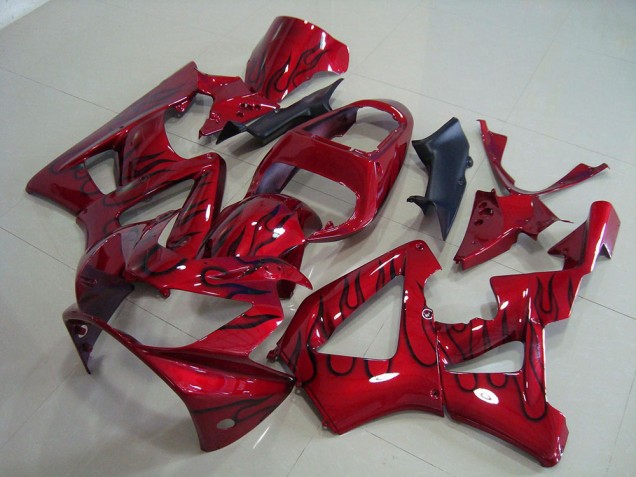 Carenagem CBR 900RR 929 2000-2001 - Vermelho Preto Chama
