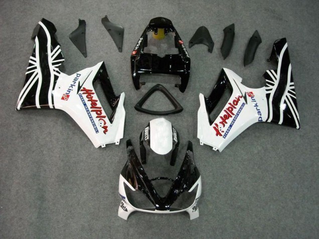 Carenagem Daytona 675 Triple 2009-2012 - Preto Branco