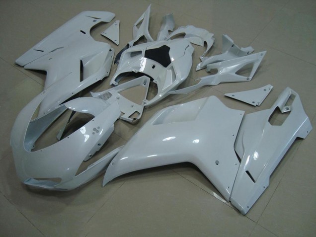 Carenagem Ducati 848 1098 1198 2007-2014 - Brilhante Branco Carenagem Ducati 848 1098 1198 2007-2014 - Brilhante Branco