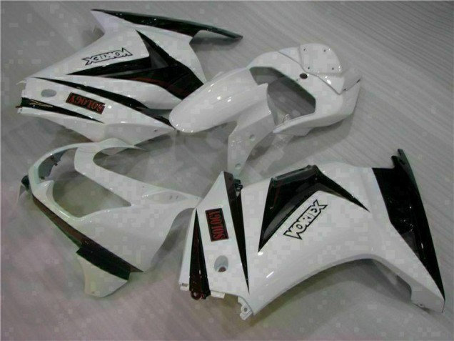 Carenagem EX250 2008-2012 - Branco Preto
