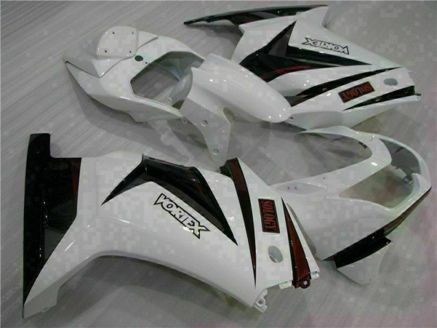 Carenagem EX250 2008-2012 - Branco Preto