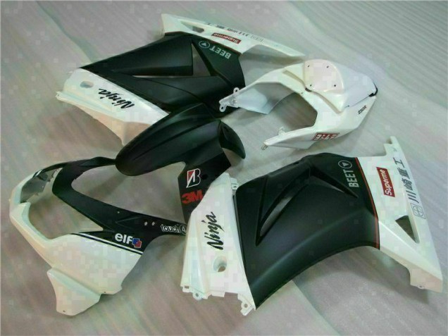 Carenagem EX250 2008-2012 - Branco Preto Ninja 3M