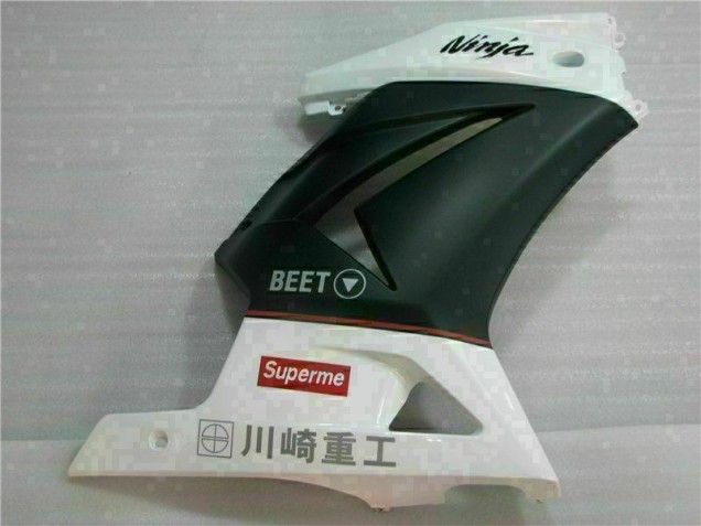 Carenagem EX250 2008-2012 - Branco Preto Ninja 3M