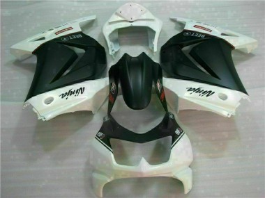 Carenagem EX250 2008-2012 - Branco Preto Ninja 3M