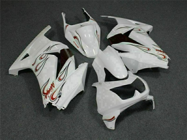 Carenagem EX250 2008-2012 - Branco Vermelho