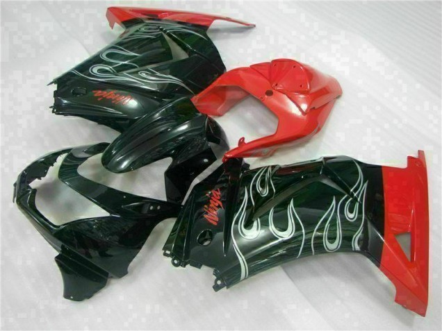 Carenagem EX250 2008-2012 - Preto Vermelho Ninja