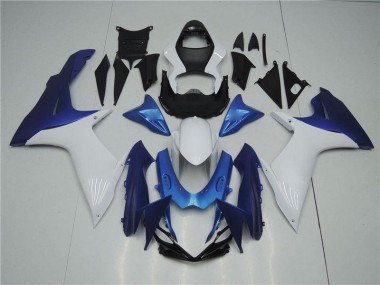 Carenagem GSXR 1000 K1 2000-2002 - Branco Azul