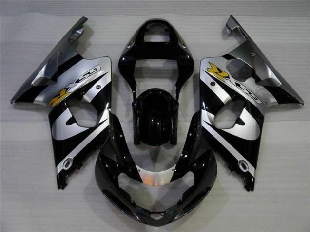 Carenagem GSXR 1000 K1 2000-2002 - Prata Preto Carenagem GSXR 1000 K1 2000-2002 - Prata Preto