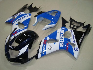 Carenagem GSXR 1000 K1 2000-2002 - Preto Azul Branco