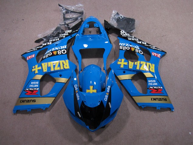 Carenagem GSXR 1000 K3 2003-2004 - Azul Rizla Q8 Oils Carenagem GSXR 1000 K3 2003-2004 - Azul Rizla Q8 Oils