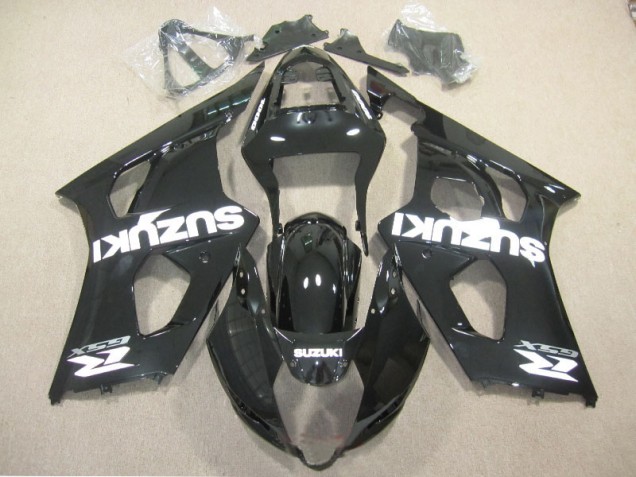 Carenagem GSXR 1000 K3 2003-2004 - Preto Branco Decalque Carenagem GSXR 1000 K3 2003-2004 - Preto Branco Decalque