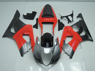 Carenagem GSXR 1000 K3 2003-2004 - Vermelho & Cinzento