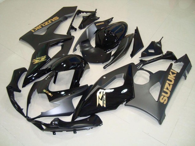 Carenagem GSXR 1000 K5 2005-2006 - Preto & Ouro Decalques