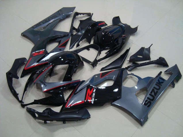 Carenagem GSXR 1000 K5 2005-2006 - Preto Vermelho Decalques