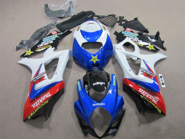 Carenagem GSXR 1000 K7 2007-2008 - Azul Branco Rockstar