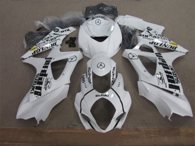 Carenagem GSXR 1000 K7 2007-2008 - Branco Preto Jordan