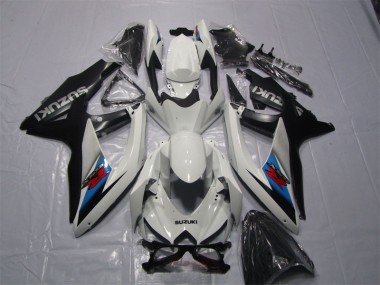 Carenagem GSXR 1000 K7 2007-2008 - Branco Preto