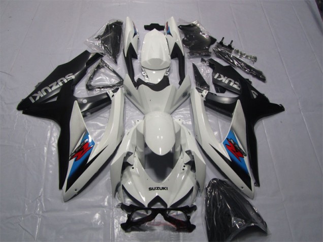 Carenagem GSXR 1000 K7 2007-2008 - Branco Preto