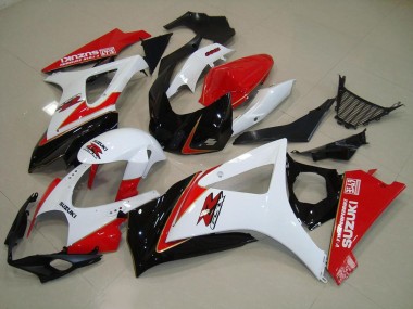 Carenagem GSXR 1000 K7 2007-2008 - Branco Vermelho Preto