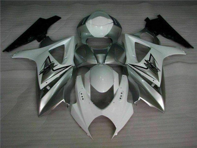 Carenagem GSXR 1000 K7 2007-2008 - Prata Branco