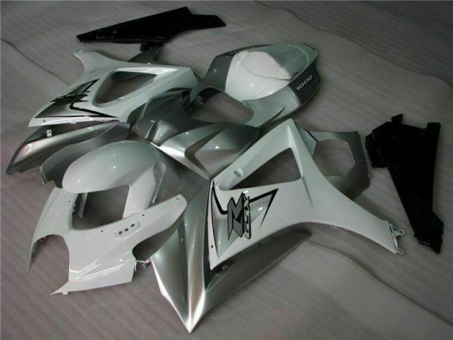 Carenagem GSXR 1000 K7 2007-2008 - Prata Branco