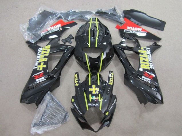 Carenagem GSXR 1000 K7 2007-2008 - Preto Amarelo Rizla Carenagem GSXR 1000 K7 2007-2008 - Preto Amarelo Rizla