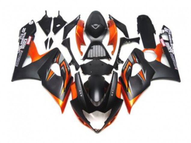 Carenagem GSXR 1000 K7 2007-2008 - Preto Laranja Carenagem GSXR 1000 K7 2007-2008 - Preto Laranja