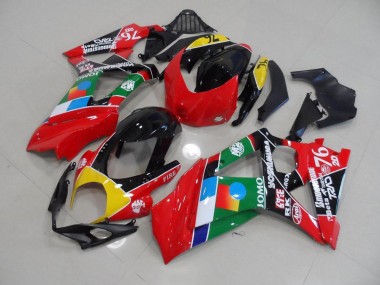 Carenagem GSXR 1000 K7 2007-2008 - Vermelho & Verde