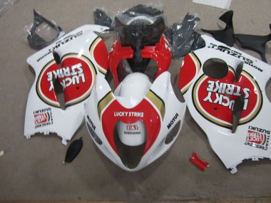 Carenagem GSXR 1300 Hayabusa 1996-2007 - Branco Lucky Strike Motul